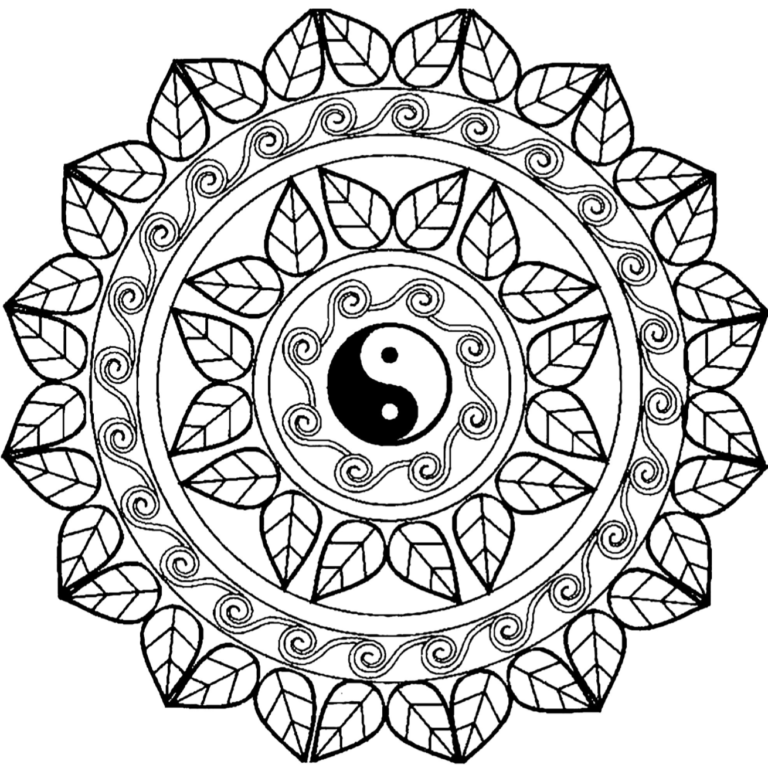 Intermediate_Yin_Yang_Mandala_printable_Mandalaspainting.com