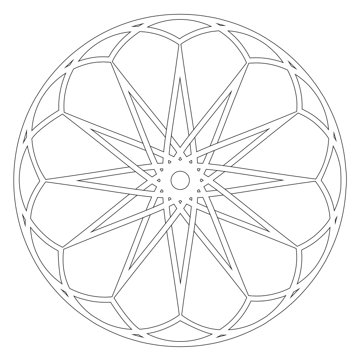 easy geometric mandala free printable mandala art